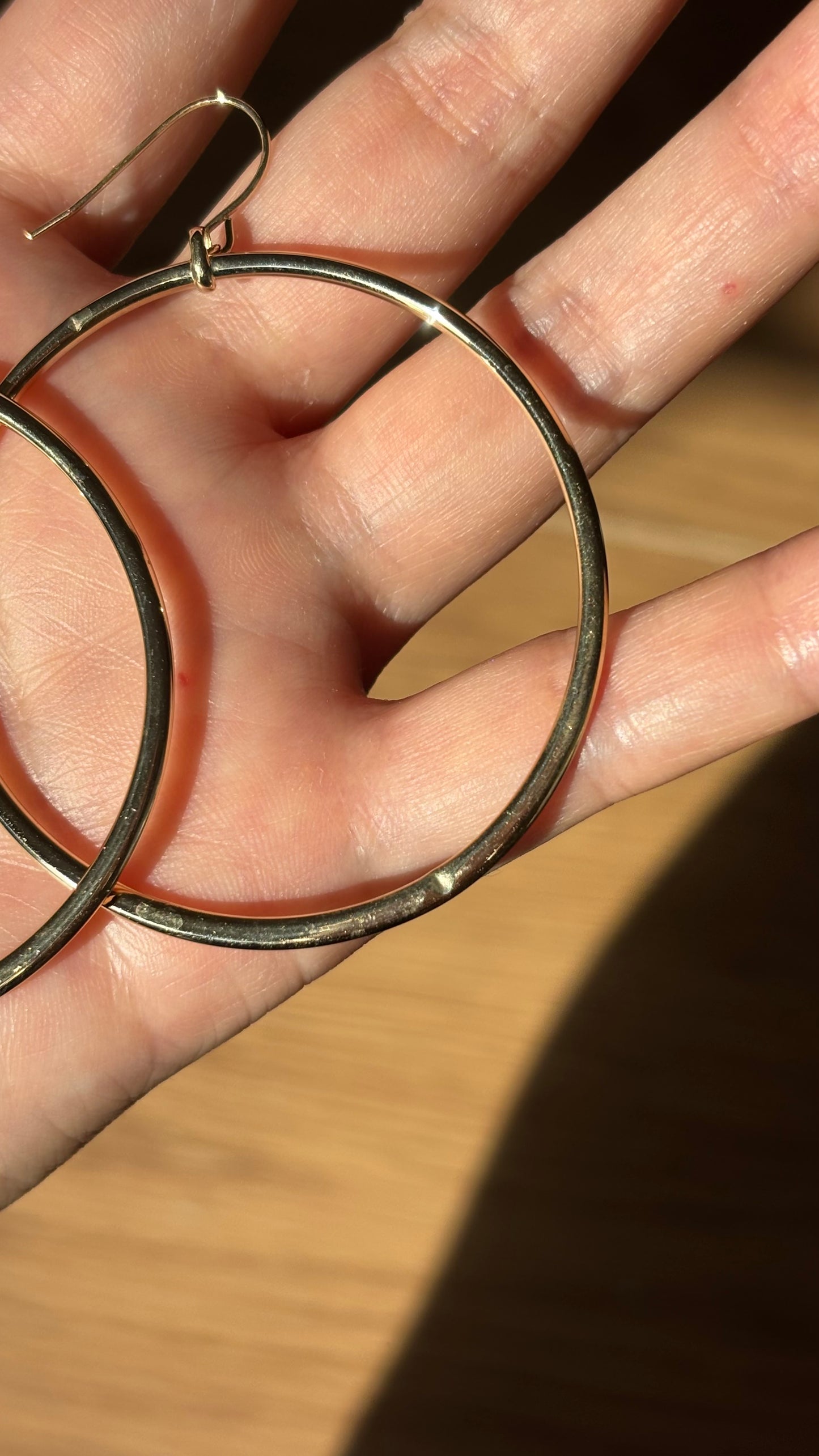 Vintage 14k Lever Back Hoops