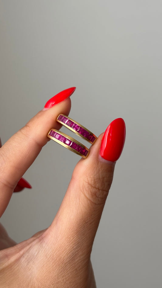 18k Ruby Band (Matte Finish)
