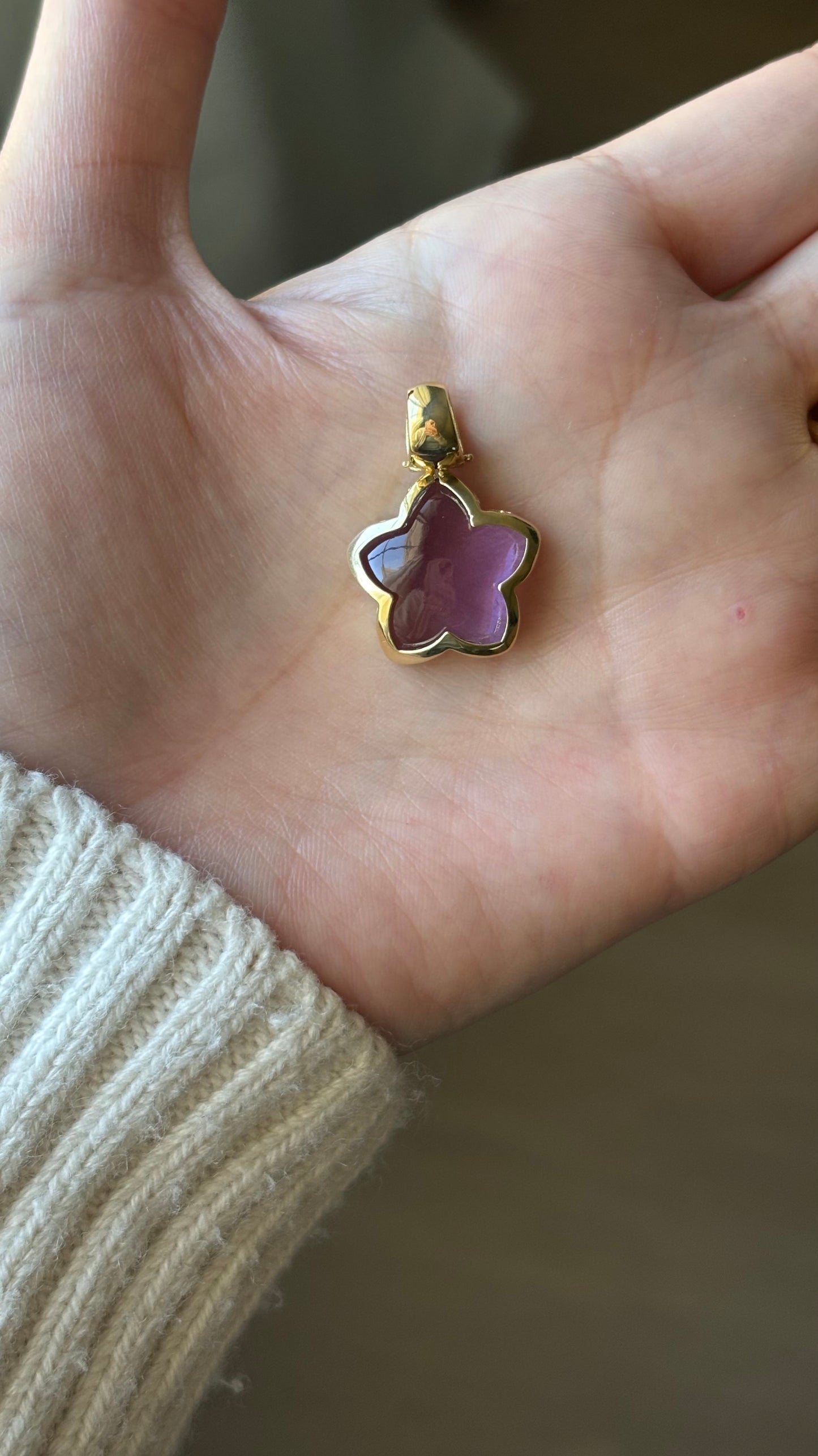 14k Flower Pendant (Limited Stock)