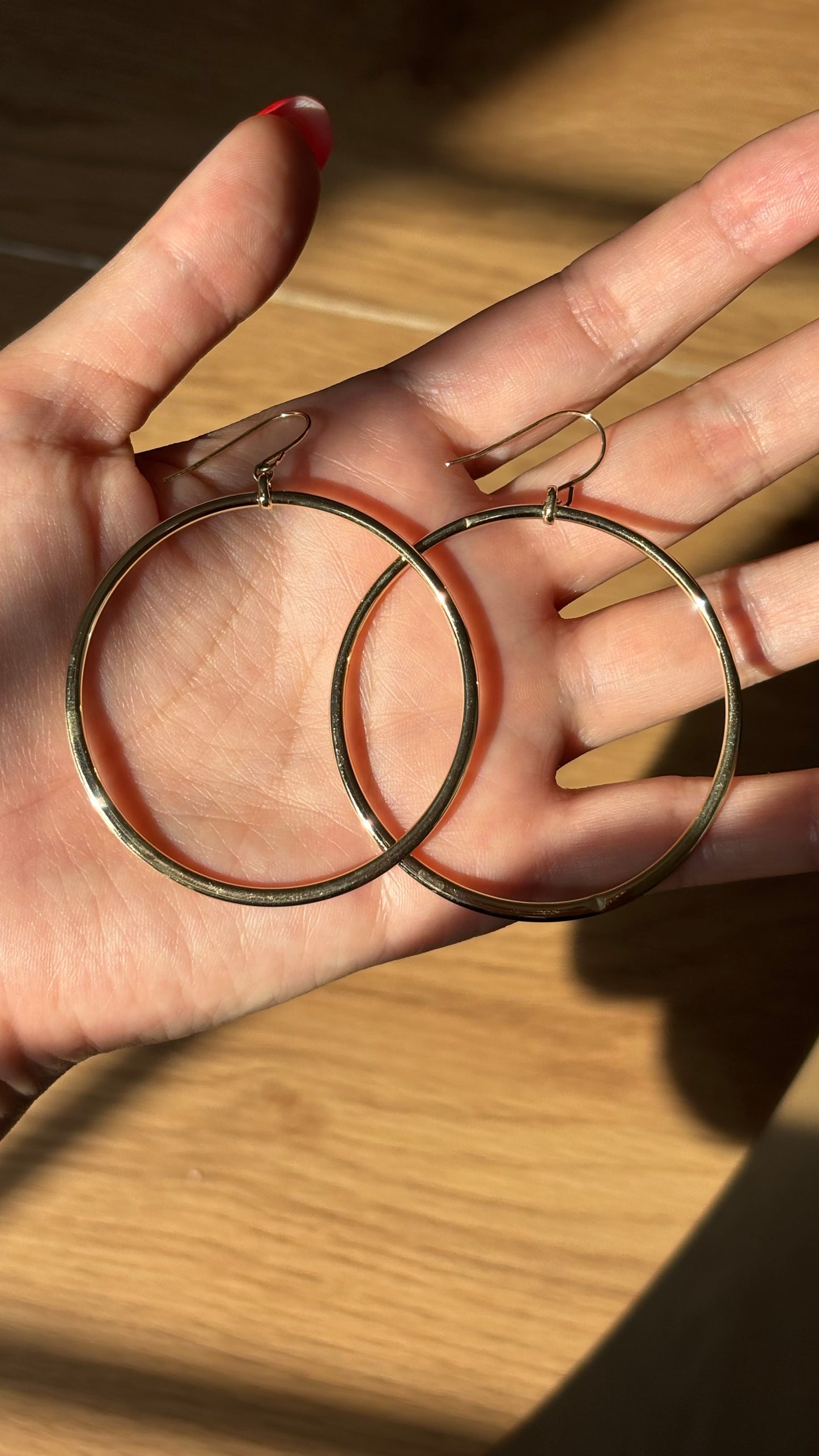 Vintage 14k Lever Back Hoops
