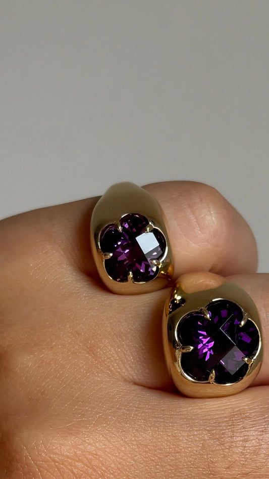 14k Floral Pinky Ring (FAPR) - Large
