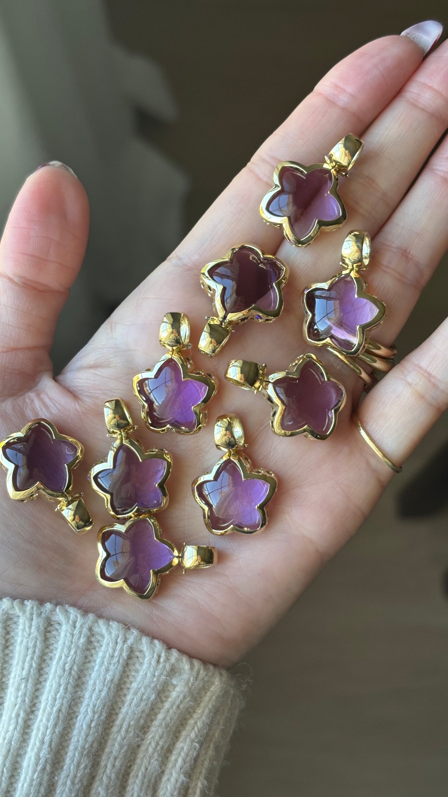 14k Flower Pendant (Limited Stock)